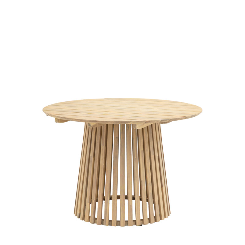 Acacia Round Solid Wood Dining Table