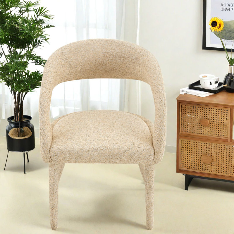 Ensemble de 2 chaises de salle à manger modernes, structure en métal Boucle pour petite cuisine