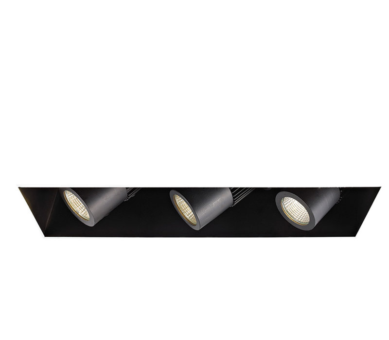 Precision 13.75'' 48 Watt Dimmable Air-Tight Multi-Spotlight Recessed Lighting Kit, Flood