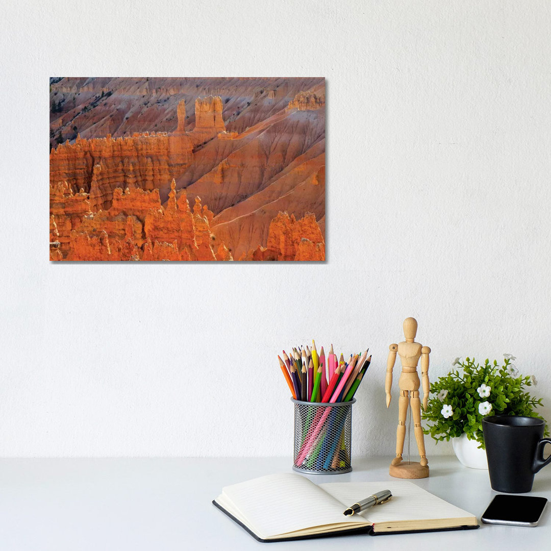 Utah, Bryce Canyon National Park. View Of Canyon With Hoodoos by Jamie & Judy Wild - Wrapped Canvas Painting