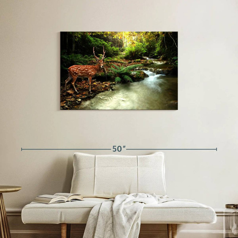 Brampt Sika Deer, 24" H x 36" W