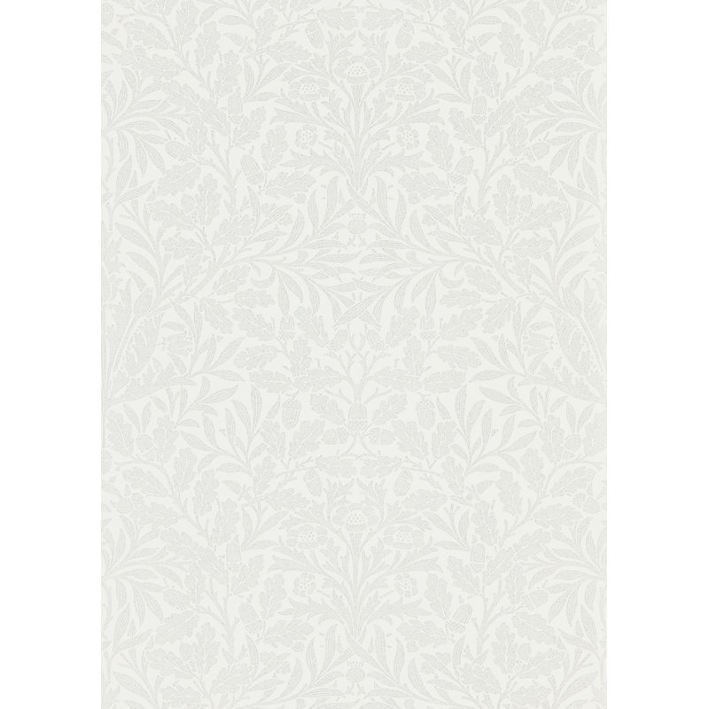 Pure Acorn Wallpaper, Chalk/Silver