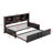Avreigh Storage Daybed with Trundle,Metal Frame Platform Bed with Trundle and Shelves, USB Ports-457428695