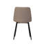 Chaise rembourrée taupe Benicio