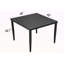 Table de salle à manger d'extérieur 40 po x 40 po avec pieds fuselés et trou pour parasol