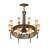 Rumelange 8 - Light Dimmable Wagon Wheel Chandelier