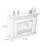 Brown Solid + Manufactured Wood Heating Freestanding Fireplace