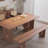 Solid wood light dining table-109305553