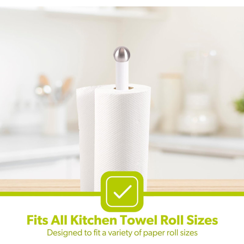 Paper Towel Holder, White