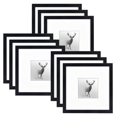 Cadre photo mural 8 "x 8" Vihaas - noir