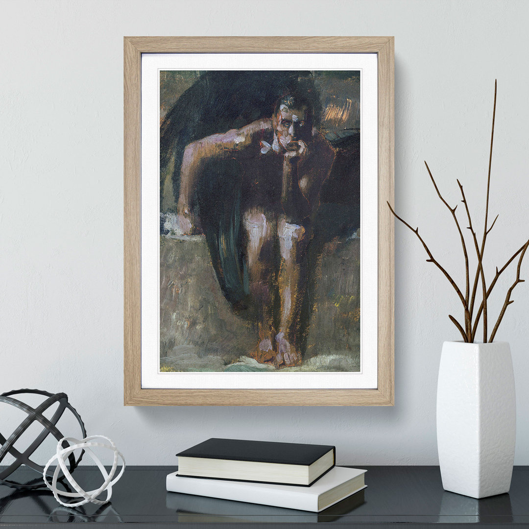 Lucifer Vol.2 by Franz Von Stuck - Picture Frame Painting
