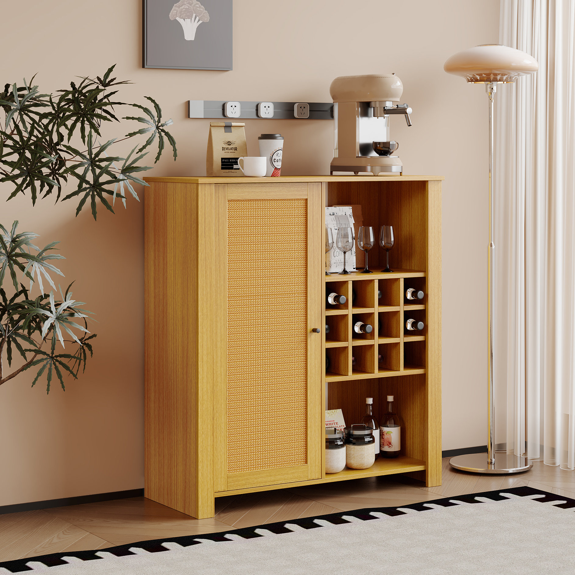 Bay Isle Home™ Alcino Accent Storage Cabinet with Adjustable Shelves ...