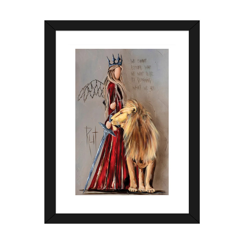 Nous ne pouvons pas devenir par Rut Art Creations - impression d'art graphique, Blanc, H 16 po x l 24 po x P 1 po