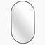Miroir ovale noir en métal 20 po x 33 po-1324364527-1324364526