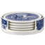 Spode Blue Italian Ceramic Coaster St W/Hldr