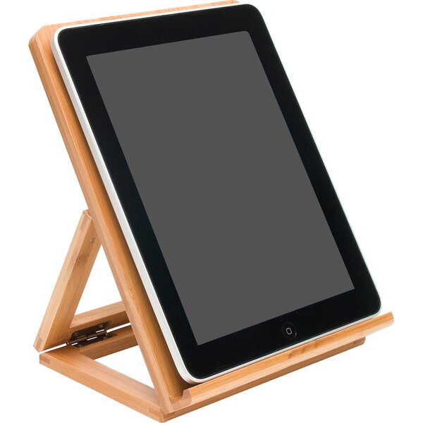 Wooden iPad Stand, iPad Tablet Holder, Adjustable iPad Stand, Cookbook Stand,  Handmade Unique iPad Holder, iPad Accessories, Tech Gift Idea 