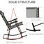Chaise berçante 2 pièces, pliable pour un rangement facile - extérieur gris 2. Portable, confortable, patio, terrasse. To Weather, structure en acier