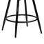 Tabouret de bar et tabouret de comptoir pivotant rembourré de 66 cm de hauteur avec accoudoirs incurvés et structure en métal (ensemble de 2)-1696372452-1696372455