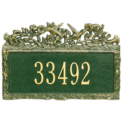 Woodland 1-Line Wall Address Plaque