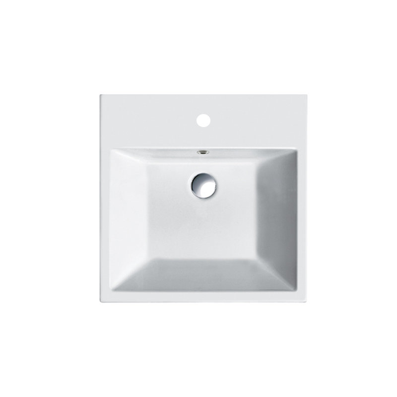 Premium Series Bathroom Sink, Single, 6.3" H x 15.75" W x 12.6" D