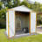 Outdoor Storage Sheds 6Ftx4ft Roof White+Yellow-123029972-123029971