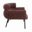 Chaise en tweed marron Mardi