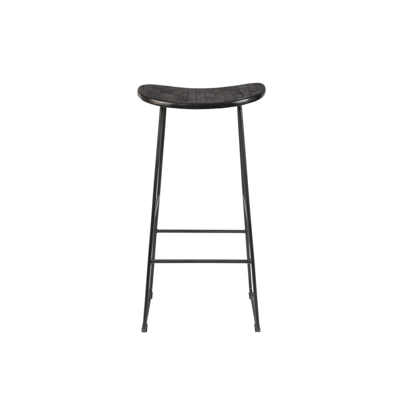 Tangle Solid Wood Counter & Bar Stool, Black, Bar Stool (30" Seat Height)