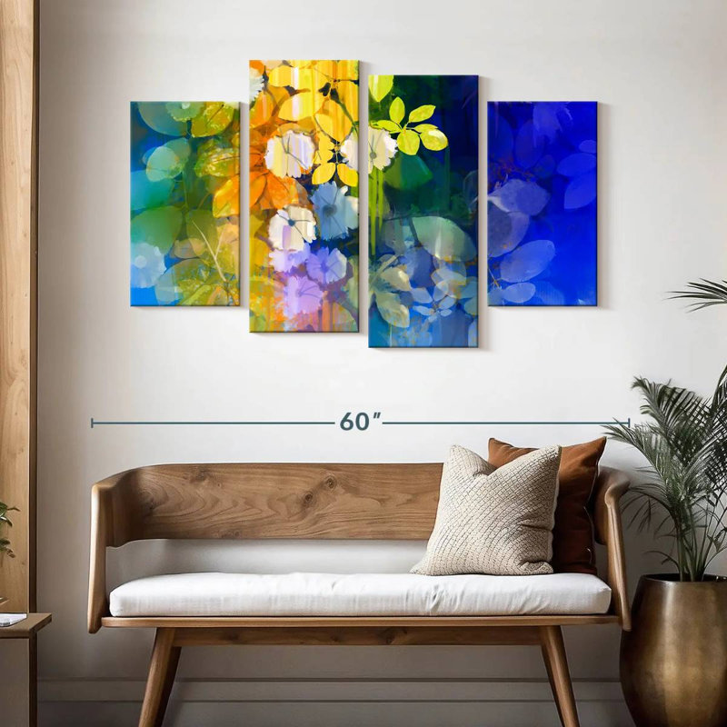 Harnek Flower Blooms, 32" H x 52" W