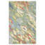 Reflections Abstract Handmade Tufted Green/Blue/Red Area Rug-30609243