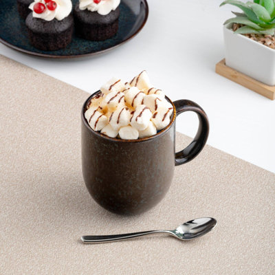 EQUINOX Premium Porcelain Vital Coupe Coffee Mug, 10oz
