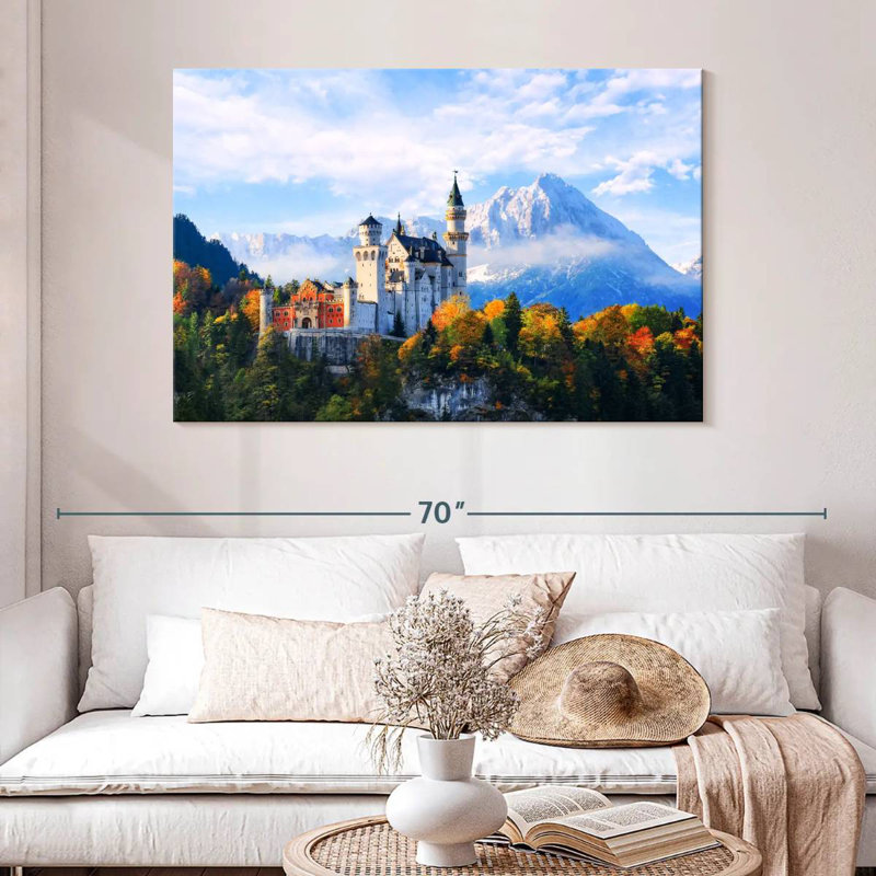 Château de Neuschwanstein, Alpes bavaroises, H 32 po x l 48 po