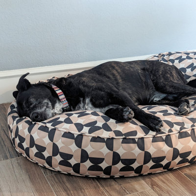 Oval Lounger Pet Bed with Removable Cover
