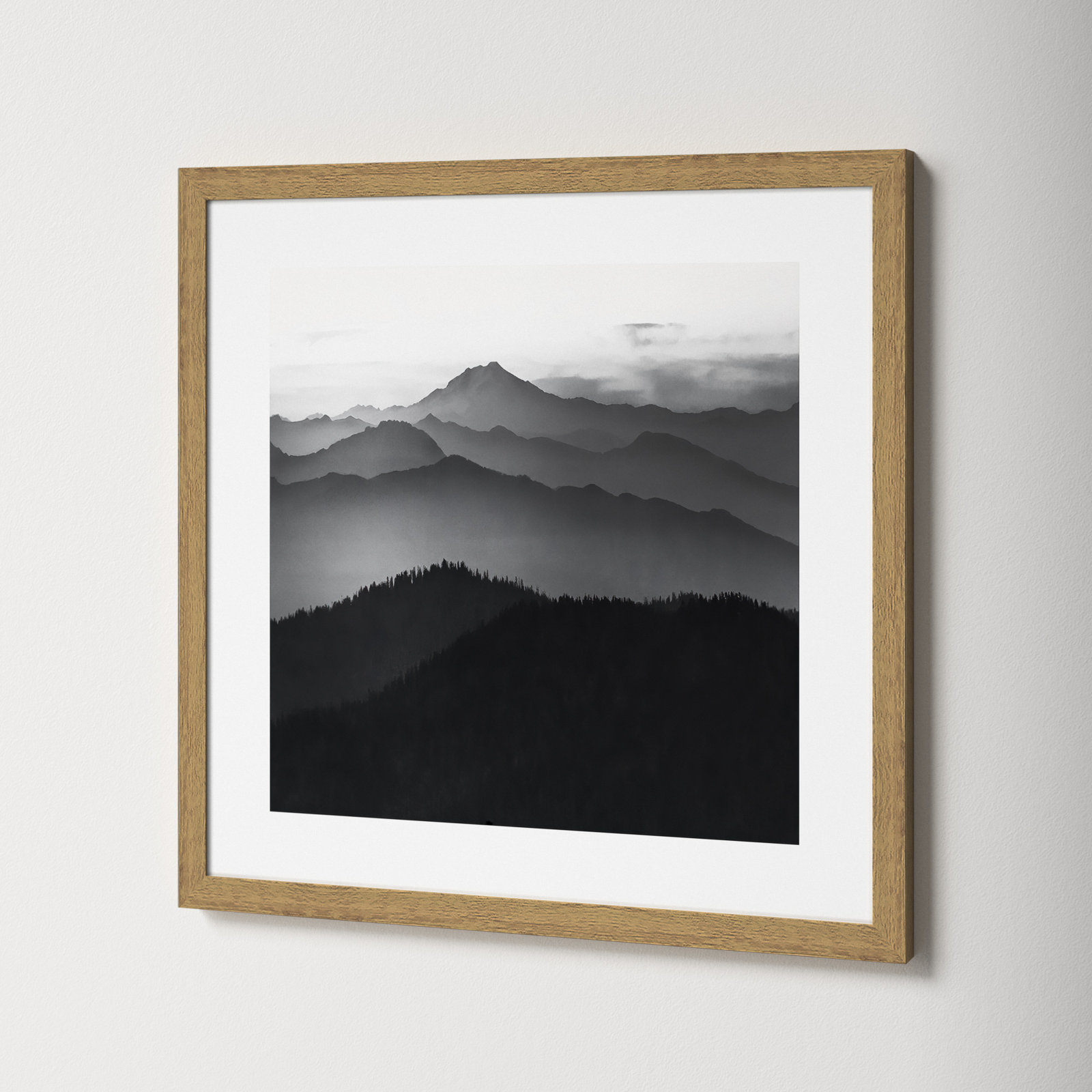 Cascades by Danita Delimont, 17" H x 17" W x 0.75" D, Natural Framed