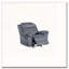 Fauteuil inclinable en velours