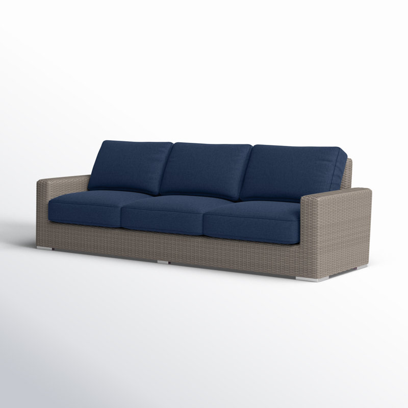 Canapé de patio Nassau avec coussins SunbCushions, Sunbrella® Echo Midnight
