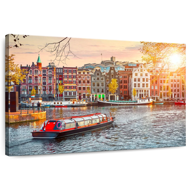 Sirci, Pays-Bas, rivière Amstel, H 34 po x l 51 po