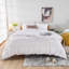 Édredon réversible en coton blanc standard -53279347