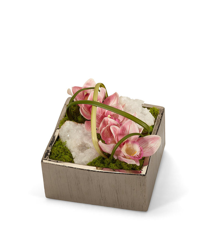 Orchids Floral Arrangement in Planter