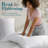 Pillows Queen Size Set of 2, Hotel Quality, Down Alternative Gusseted Bed Pillows for Side, Back, or Stomach Sleepers, White