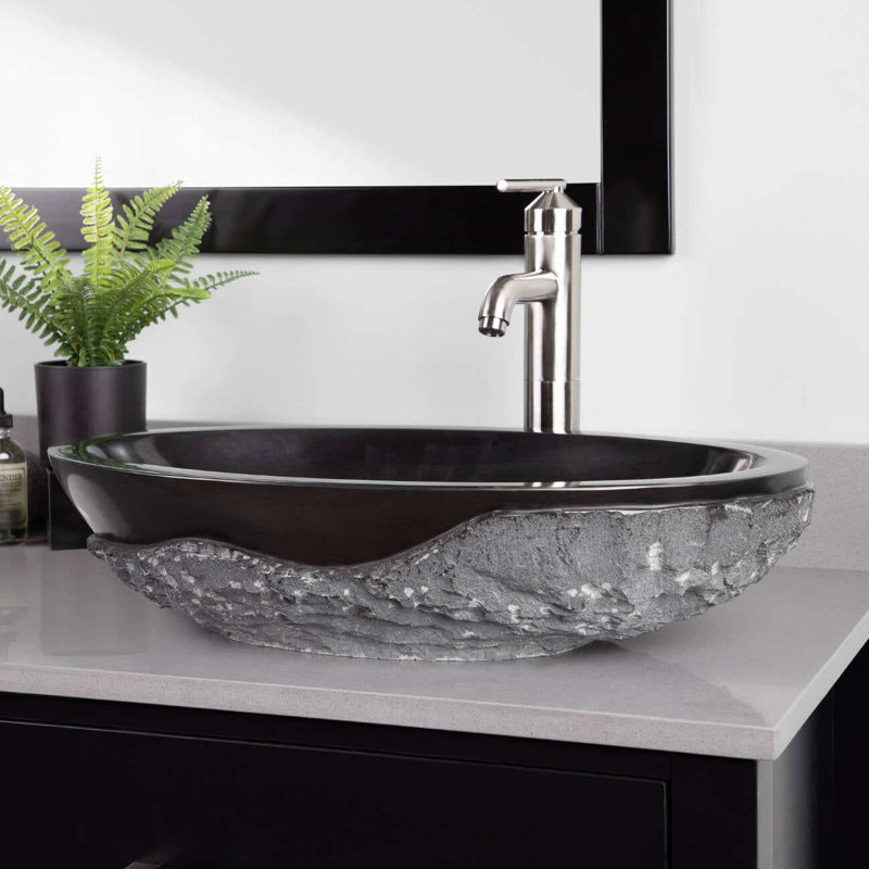 Lavabo de salle de bain vasque en granit Taft