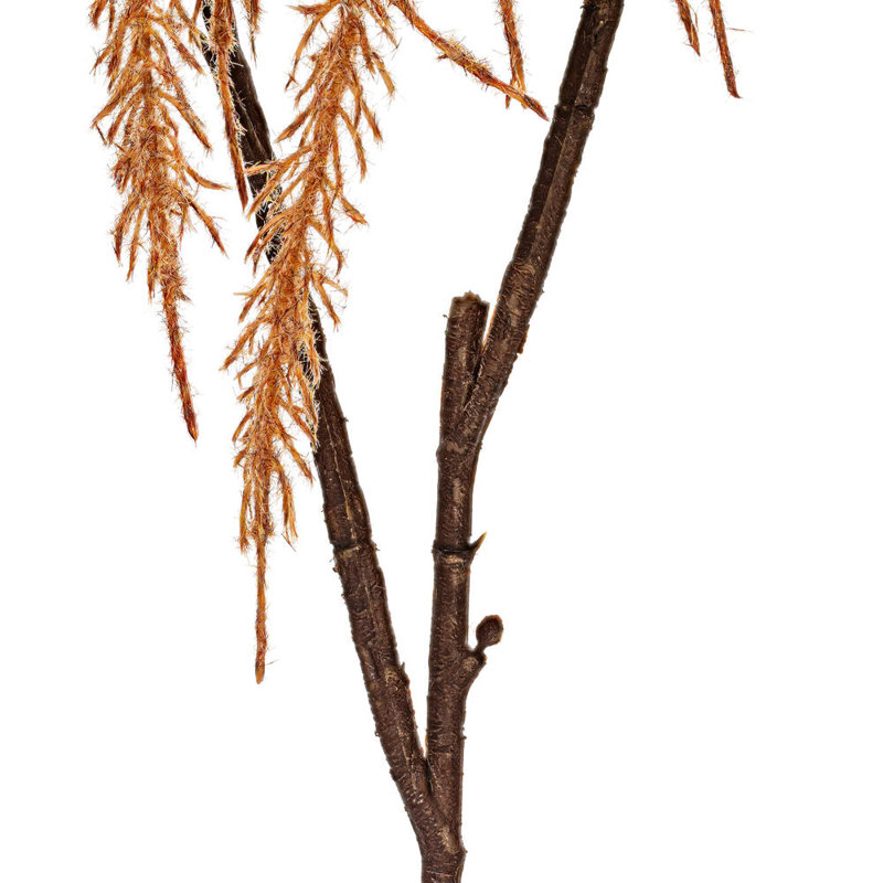 Ensemble de 2 plantes à roseaux artificiels, Brun