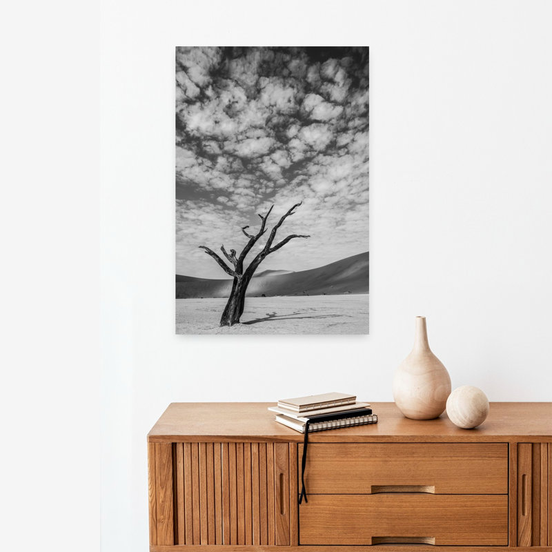 Art contemporain, paysage dramatique minimaliste, nature tranquille, H 24 po x l 16 po