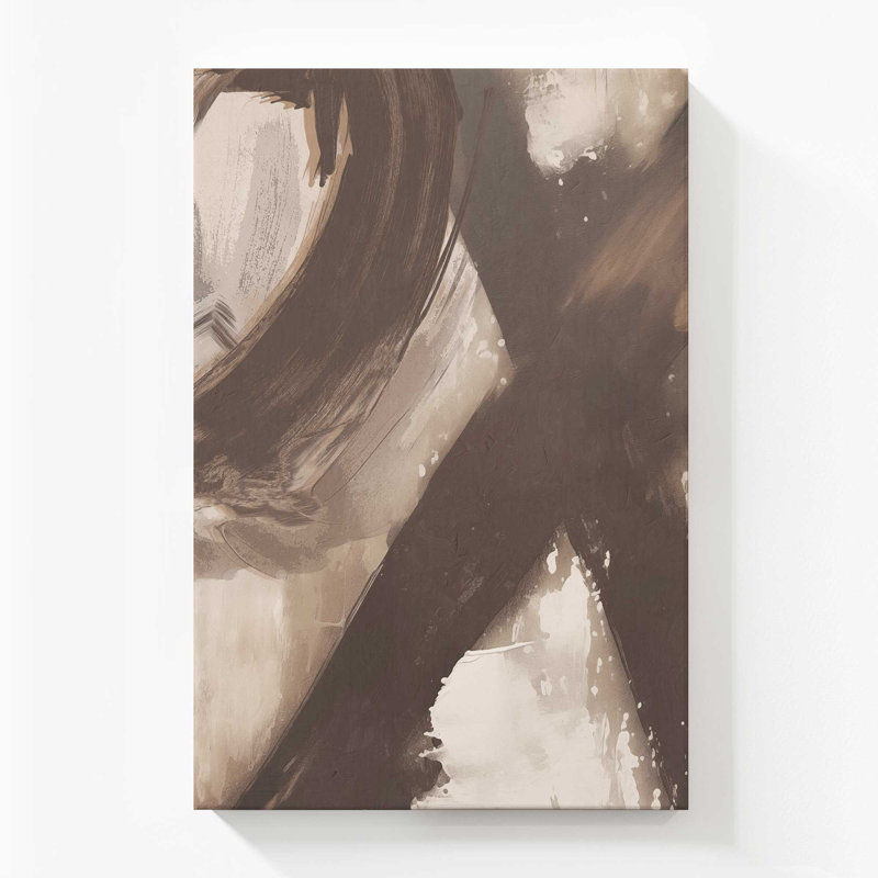 «Abstract Sienna Swirl II», reproduction sur toile, 54" H x 36" W x 1.25" D, Toile tendue