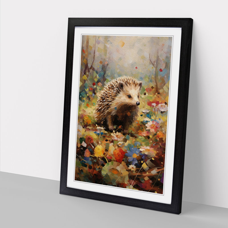 Hedgehog Impressionism No.2 - Framed Print, 64cmH x 46cmW