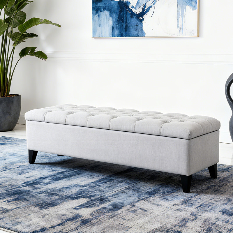 Banc avec rangement, Gris