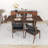 Kimira 4 - Person Solid Wood Solid Wood Top Trestle Dining Set