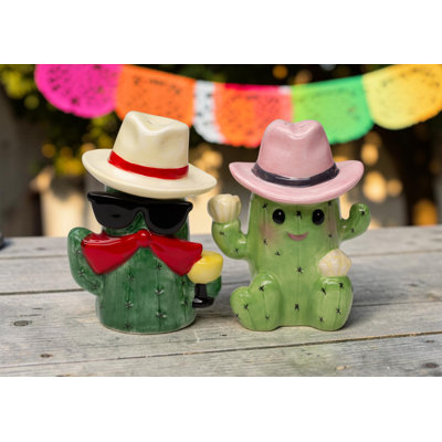 Cowboy et cow-boy cactus sel et poivre