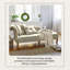 Fauteuil en acajou 70,87 po de style américain avec rayures horizontales bleues