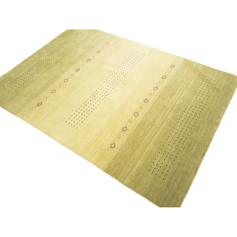Tapis oriental multicolore à rayures multicolores 4 x 6