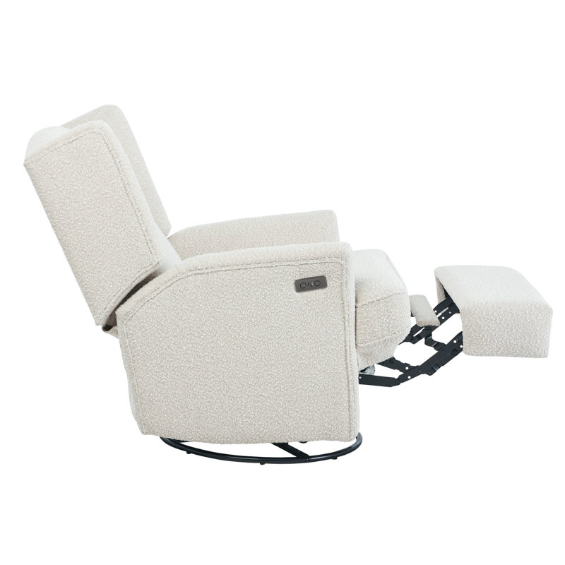 Tutti Bambini by iL Tutto Chelsea Electric Recliner Glider Nursery Chair with USB Port, Vanilla Boucle